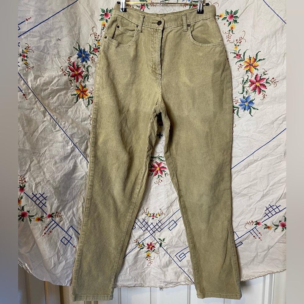 VINTAGE 80s 90s TAN CORDUROY JEANS